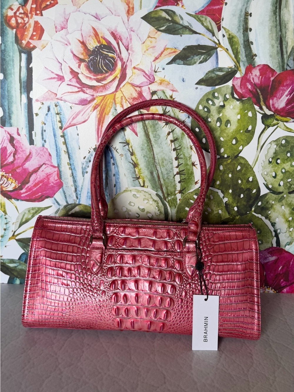 Brahmin Sophia French Rose Shoulder Bag NWT - Picture 5 of 11